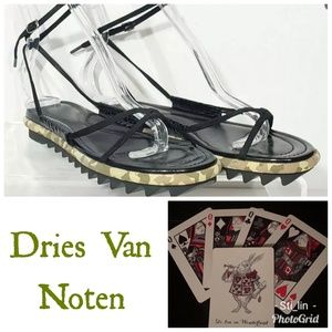 Dries Van Noten Camouflage Sandal 36.5 Strappy